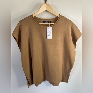 NWT 2 piece Brown Casual Women's Top and matching bottoms